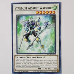 (3x) Stardust Assault Warrior - LED8-EN053 - NM - Common - 1st ed - Yugioh - Image 1