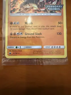 GROUDON PROMO 81/168 - 2018 LEGENDARY POKEMON CARD RARE SEALED NEVER OPENED - Image 3