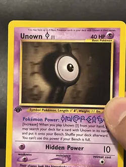 Pokemon Card Unown I 1st Edition 68/75 Common Neo Discovery WOTC LP - Image 2