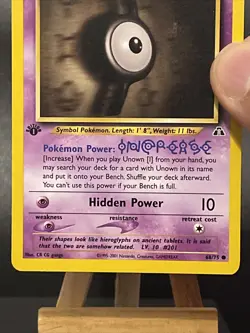 Pokemon Card Unown I 1st Edition 68/75 Common Neo Discovery WOTC LP - Image 3