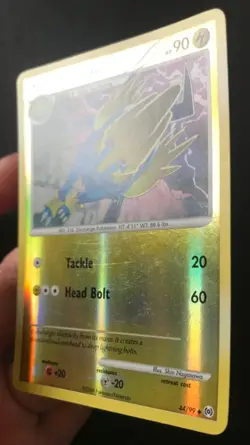 Manectric 44/99 Platinum Arceus REVERSE HOLO RARE Shiny Pokemon Card Excellent - Image 4