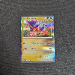 Pokemon TCG Temporal Forces Koraidon Holo Rare Card 119/162 - Image 1
