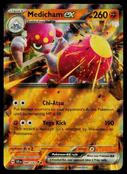 Pokemon Card SV07: Stellar Crown Medicham ex 080/142 - Image 1