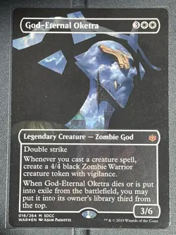 MTG WAR SDCC 2019- God-Eternal Oketra --NM-Extra Shipping Cost Refound - Image 1