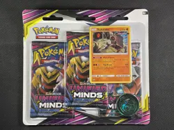 Pokemon Cards Sealed Unified Minds 3 Pack Blister Stakataka Ultra Rare S&M 2019 - Image 1
