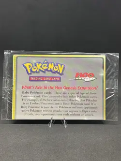 Pokemon Marill 29 Neo Genesis WOTC Black Star Promo [FACTORY SEALED] - Image 3