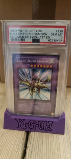 Yu-Gi-Oh Gaia the Dragon Champion 1st Edition LOB-125 / PSA 10 GEM MINT - Image 4