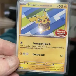 Pikachu Berkemeja Batik Promo Card 155/Sv-p mint Indonesian - Image 1