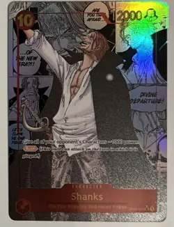 One Piece CCG Shanks Manga Art OP09-004 CUSTOM MADE 1:1 REPLICA ART CARD - Image 1