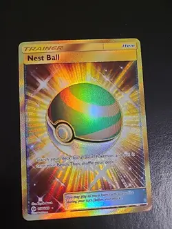 Nest Ball - 158/149 - Pokemon Sun & Moon Base Set Secret Rare Card NM - Image 1