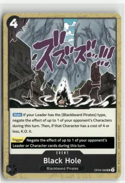 Black Hole OP09-098 UC Emperors in the New World One Piece Card Game - Image 1