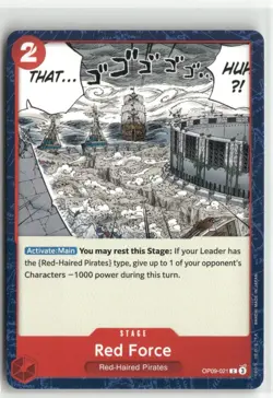 Red Force OP09-021 C Emperors in the New World One Piece Card Game - Image 1