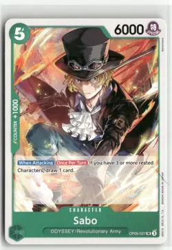 Sabo OP09-027 UC Emperors in the New World One Piece Card Game - Image 1