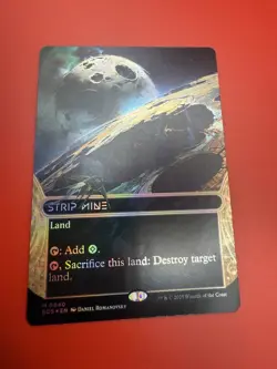 MTG Strip Mine 0040 Borderless Foil Edge of Eternities: Stellar Sights Reg NM - Image 3