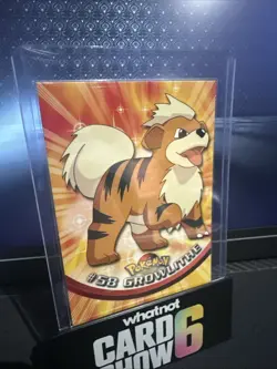 Topps Pokemon 58 Growlithe Blue Label NM - Image 1