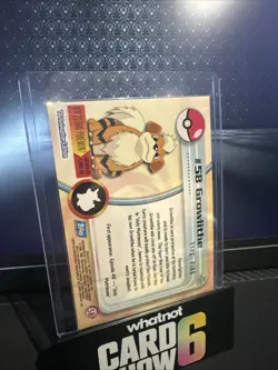 Topps Pokemon 58 Growlithe Blue Label NM - Image 2