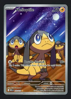 Helioptile 143/132 Mega Evolution Illustration Rare Pokemon TCG - Image 1