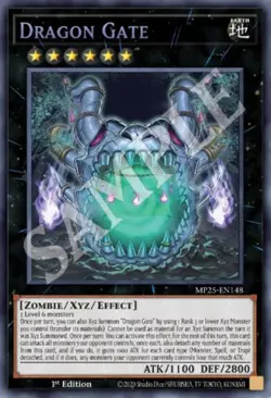 Yugioh! Dragon Gate, MP25-EN148, Prismatic Secret Rare, 1st Edition - Image 1