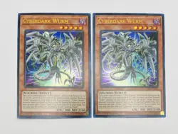 2x Cyberdark Wurm ALIN-EN027 Ultra Rare Yugioh Tcg 1st Edition Alliance Insight - Image 1