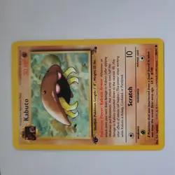 Pokemon Cards: 1st Edition Fossil Common: Kabuto 50/62 LP - Image 1