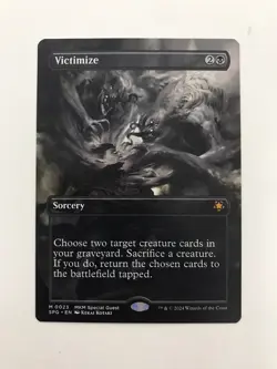 Victimize Extended Borderless Special Guest MTG Magic Gathering Card NM Mint SPG - Image 1
