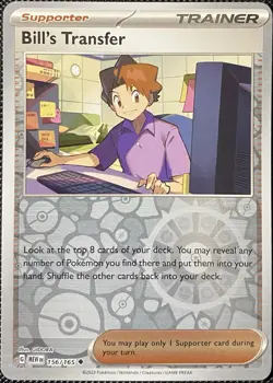 Bill's Transfer 156/165 Sv: Scarlet & Violet 151 Reverse Holo - Pokemon Card - Image 1
