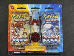 Pokemon Cards Sealed Double Crisis 4 Pack Blister Kyogre Groudon XY 2016 - Image 1