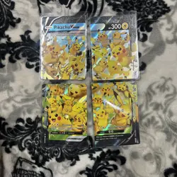 Pikachu V-Union [Set of 4] SWSH: Sword & Shield Promo Cards Holo (NM)🔥 - Image 1