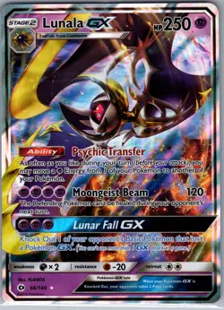 Lunala GX 66/149 SM Base Set - Pokemon Card - NM - Image 1