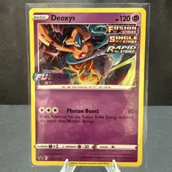 Deoxys SWSH170 Pre Release Sword & Shield Promo NM Pokemon TCG Card NM - Image 1