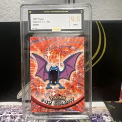 💥 Golbat 1999 Topps Pokemon TV Non Holo Animation Series Black Logo # 42 - Image 1