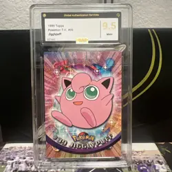Topps Pokemon Jigglypuff #39 TV Animation Edition Black Logo - Image 1