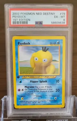 Pokemon TCG - Psyduck Neo Destiny 1st Edition 79/105 WOTC PSA 6 - Image 1