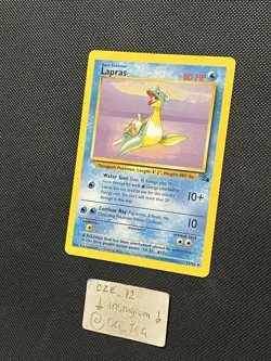 Pokemon WOTC Fossil Set - Lapras - 25/62 - Non Holo Rare - Unlimited Ed - NM - Image 4