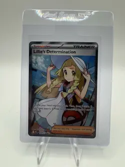 Pokemon TCG Mega Evolution Lillie’s Determination Full Art Trainer Card 169/132 - Image 1