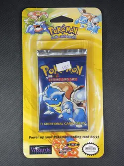 Pokemon Cards Sealed Blastoise Base Set Unlimited Blister Wotc 1999 Ultra Rare - Image 1