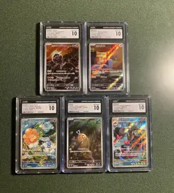 Pokemon Card CGC 10 Card Lot of 5 Japanese Art Rares - Image 1