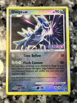 Dialga Platinum 16/106 Burger King Reverse Holo MP Pokemon Card - Image 1