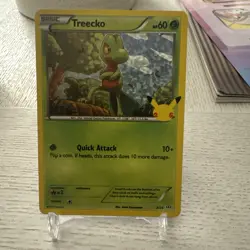 2021 POKEMON TCG MCDONALDS 25TH ANNIVERSARY BASIC HOLO TREECKO TRADING CARD 3/25 - Image 1