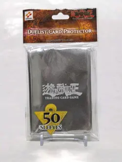Yugioh Duelist Card Protector Metallic Silver Sealed brand new Konami 50 Sleeves - Image 1