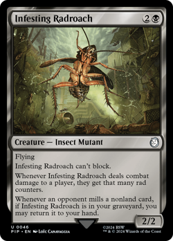 Infesting Radroach [Fallout] Magic MTG - Image 1