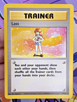✨1c Start✨ Lass 75/102 WOTC Base Set Pokemon Trading Card Game 1999 🌺 - Image 1