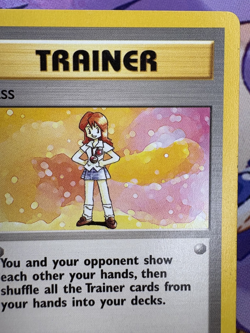 ✨1c Start✨ Lass 75/102 WOTC Base Set Pokemon Trading Card Game 1999 🌺 - Image 3