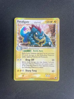 Feraligatr Delta Species 2/101 EX Dragon Frontiers Holo Pokemon Trading Card MP - Image 1