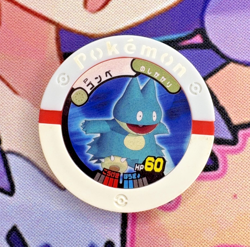 Munchlax Red Promo Regular Battrio Japanese Pokemon Arcade Game Chip 🍄 - Image 1