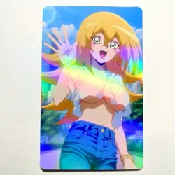 Yu-Gi-Oh! Dark Magician Girl Sexy Doujin Waifu Girl Anime Art Goddess Card - Image 1