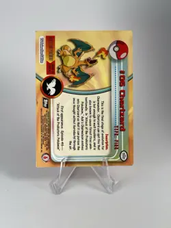 Pokemon TCG - Topps Charizard #06 - Series 1 Black Back - Non-Holo Card - Nm - Image 4