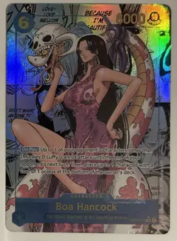 One Piece CCG Boa Hancock OP07-051 Manga Art CUSTOM MADE REPLICA ART CARD - Image 1