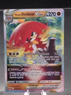 Hisuian Decidueye VSTAR 084/189 SWSH10: Astral Radiance Ultra Rare Pokemon Card - Image 1