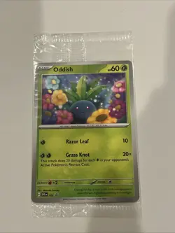 Oddish SVP 102 Path To The Peak Scarlet and Violet SEALED PROMO Pokemon Card - Image 1